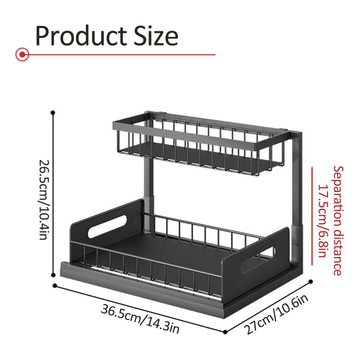Miniatura 5 de Organizador cocina deslizable 2 niveles